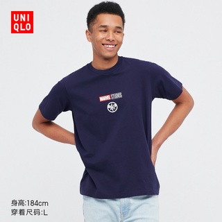 Uniqlo UT เสื้อยืด แขนสั้น พิมพ์ลายมาร์เวล สําหรับผู้ชาย ผู้หญิง 448593 ยูนิโคล่S-5XL