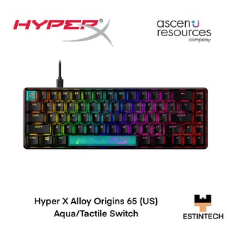 Keyboard (คีย์บอร์ด) Hyper X Alloy Origins 65 (US) Aqua/Tactile Switch ของใหม่ประกัน 2ปี