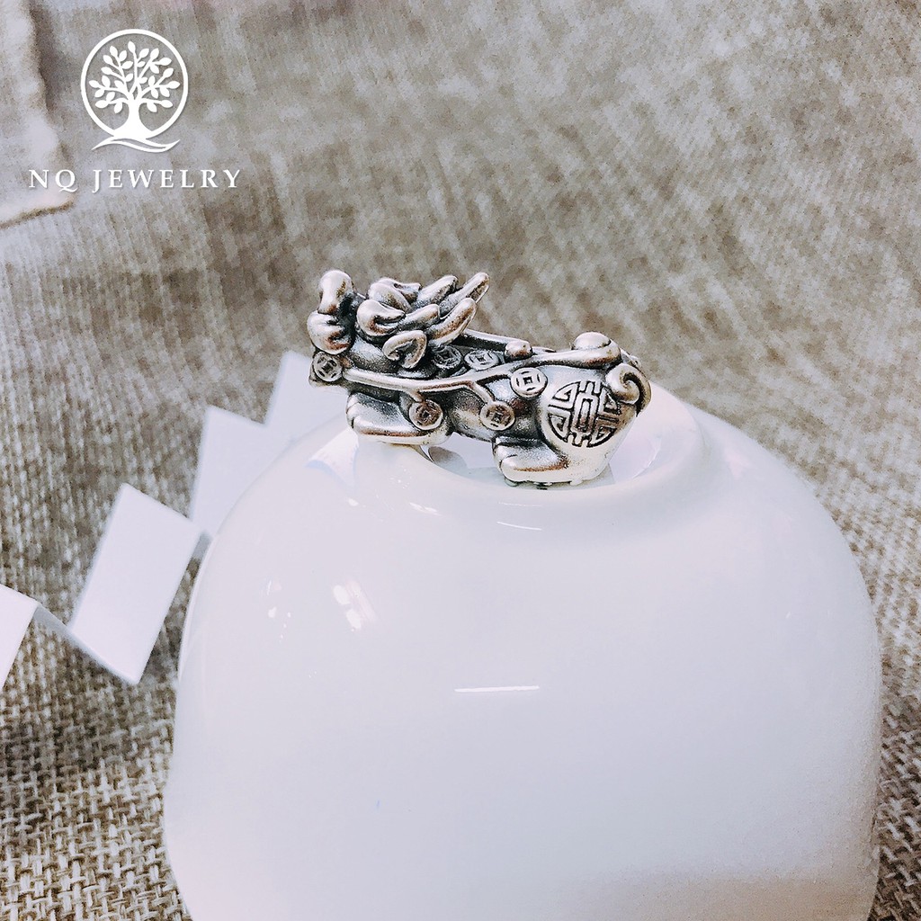 Charm S925 ปี่เซียะไทย S925 เจาะแนวนอน - NQ Jewelry