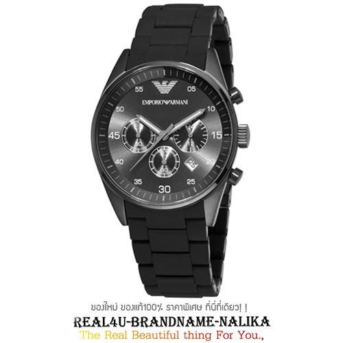 นาฬิกาข้อมือ Emporio Armani Classic Men's Black Sportivo ข้อมือผู้ชาย รุ่น AR5889