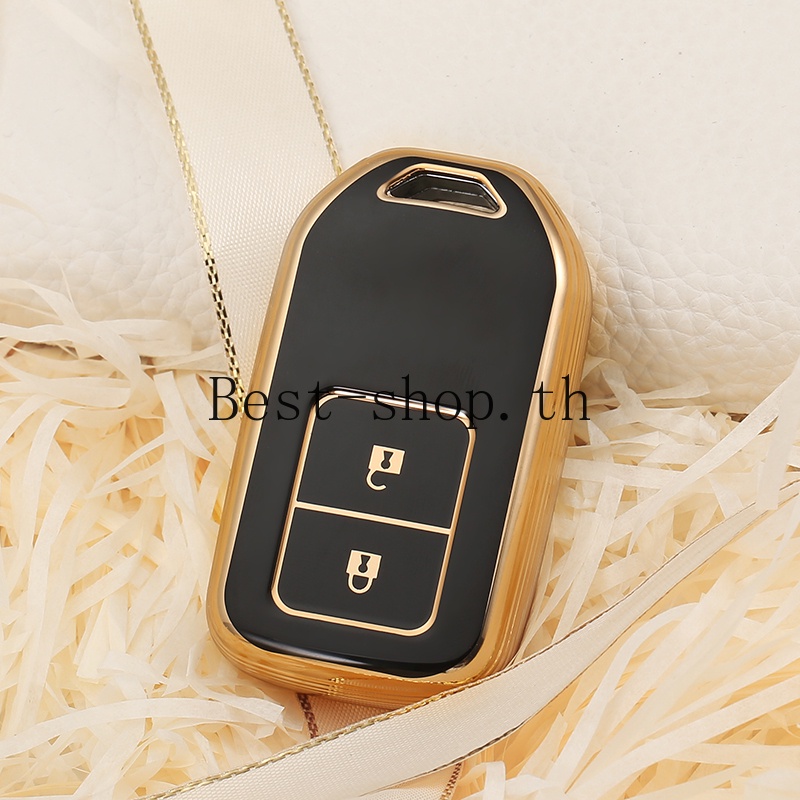 เคสกุญแจรีโมตรถยนต์ Tpu แบบนิ่ม พร้อมพวงกุญแจ สําหรับ Honda Cr-V Fit Civic Accord Hr-V Hrv City Odyssey Xr-V
