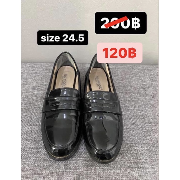 (เหมาะกับเท้า23.5-24) รองเท้านักเรียนญี่ปุ่น โลลิต้ามือสอง