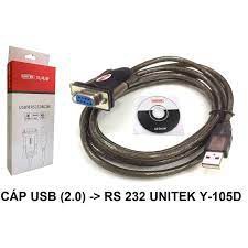 UNITEK Y-105D USB(2.0) ถึง COM PORT 9 RS232(L) CONVERTER CABLE