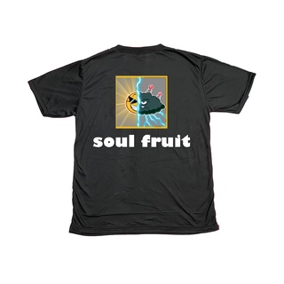 เสื้อลายเกมเท่ๆใน roblox แมพ blox fruit เป็นผลปีศาจ บิ็กมัม(Soul fruit) หน้าหลังสวยๆ ราคาถูกS-5XL