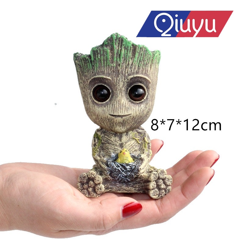 Groot เรซิ่นภูมิทัศน์ Groot เรซิ่นตู้ปลาภูมิทัศน์พร้อมหินปั๊ม