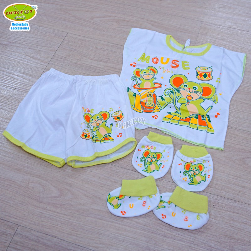 Kerokids ชุดเด็กผูกหลัง+ถุงมือ+ถุงเท้า