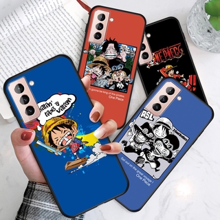 For Samsung Galaxy S20 S21 Plus Ultra S21 5G S20 FE 4G 5G เคสโทรศัพท์ กันกระแทกการ์ตูนตลกลูฟี่เคสอะนิเมะ OnePiece ปลอกซิลิโคน TPU นุ่มเคสโทรศัพท์