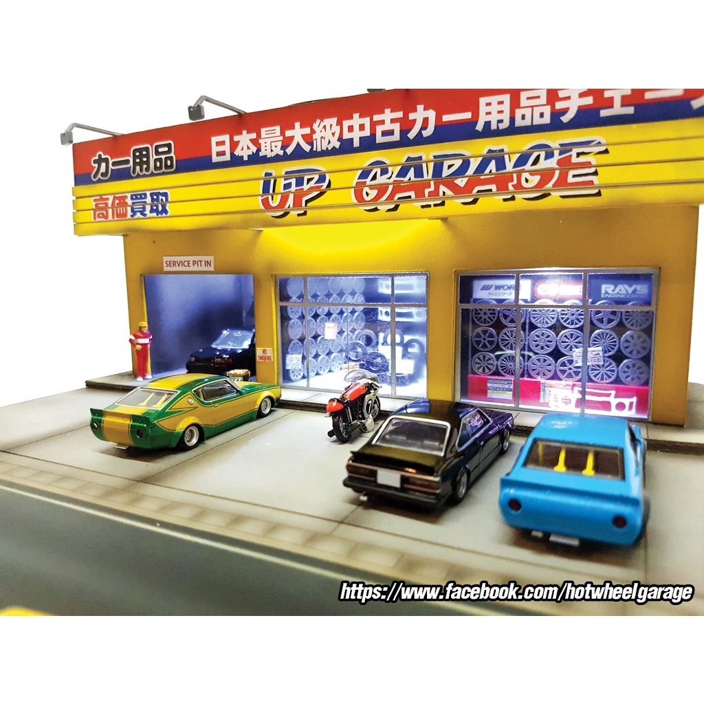 ฉาก Minicreek Town 2 : Upgarage For scale 1/64 Size 38 x 28 cm Power by Batteries 9V