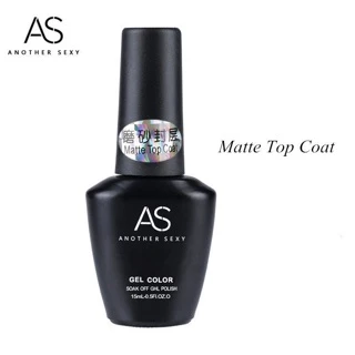 AS (ขวดดำ) Base coat,Topcoat,Top matt เบส ท็อปกระจก ท็อปด้าน 15มล. up
