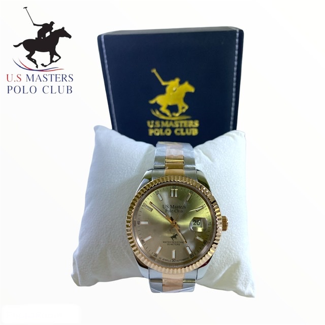 นาฬิกา US MASTER POLO CLUB สีโรสโกลด์ Unisex แบรนด์แท้ 100% ✅จัดส่งฟรี