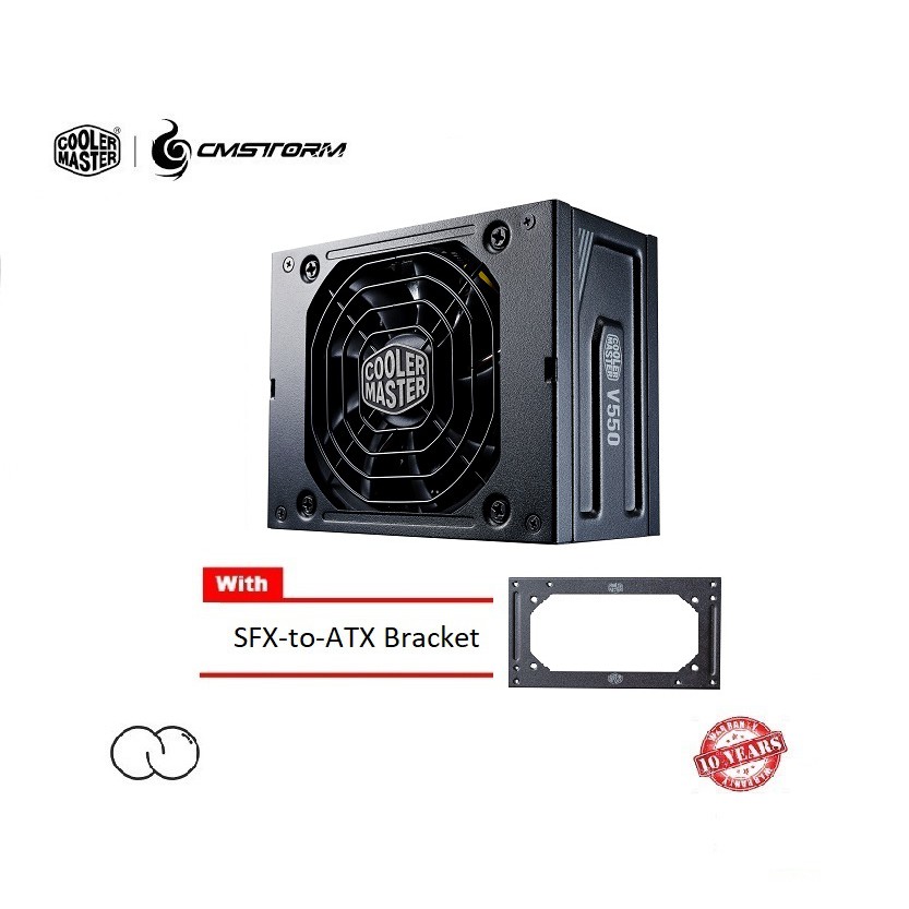 Cooler Master V550 550w SFX Gold 80Plus แหล่งจ่ายไฟ Modular เต็มรูปแบบ / 550 วัตต์ Mini ITX 80 + PSU
