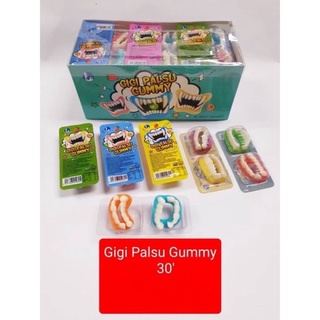 เยลลี่กัมมี่รูปฟัน(Gigi Palsu Gummy) 1 กล่อง บรรจุ 30 ชิ้น