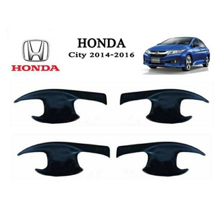 เบ้าประตู Honda City 2014-2019 สีดำด้าน 4ชิ้น