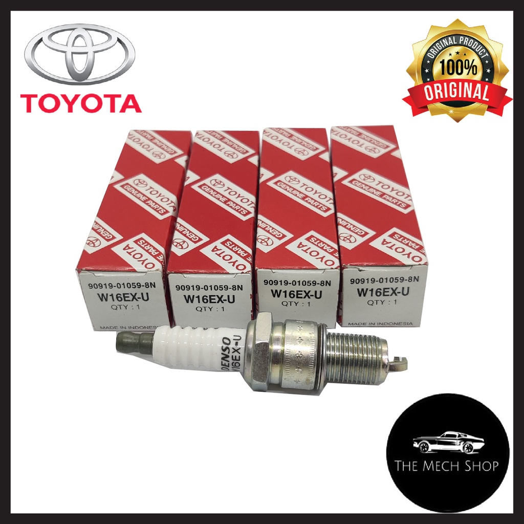 Toyota UNSER KF80 1.8C AE80 AE101 Wira Iswara Big Denso Spark Plug (4PCS) 90919-01059-8N W16EX-U BP5