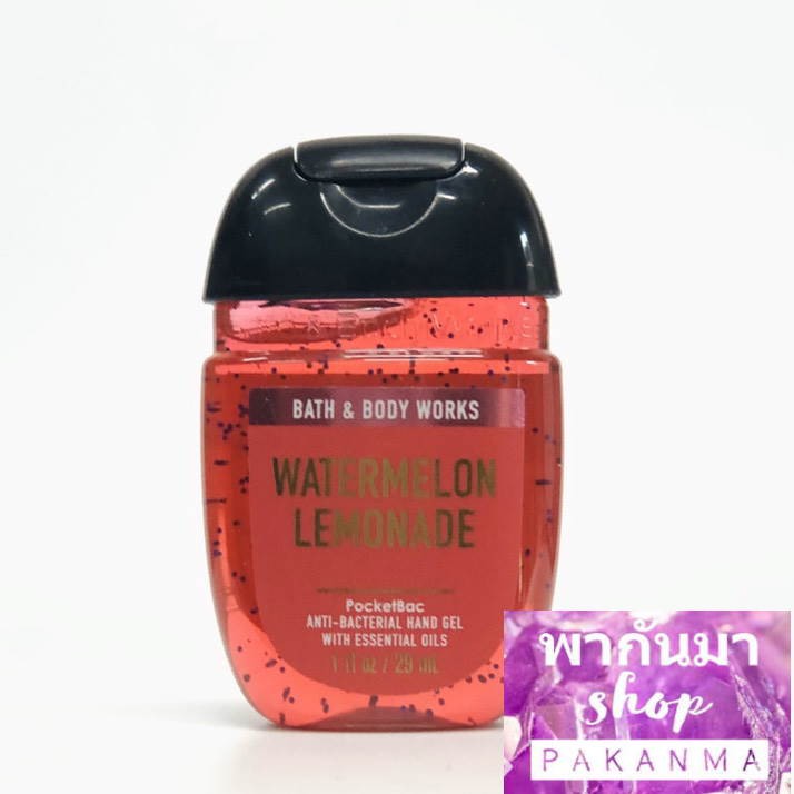 Bath &amp; Body Works WATERMELON LEMONADE PocketBac Sanitizing Hand Gel 29 ml. เจลล้างมือ บาธ แอนด์ บอดี้ เวิร์คส์ ขนาดพกพา