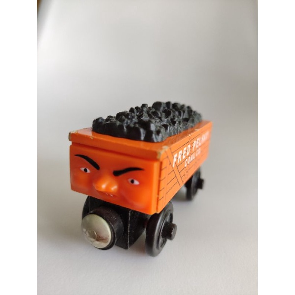 รถไฟโทมัส Thomas&Friends Wooden Railway Fred the Orange Coal Car | Shopee  Thailand