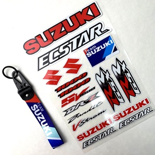 สติ๊กเกอร์สะท้อนแสงไนล่อนพวงกุญแจรถจักรยานยนต์ Suzuki สําหรับ Suzuki Gsxr Gsx R600 750 1000