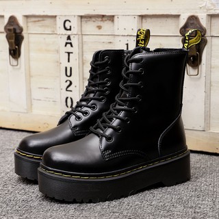 Dr. Martens 1462 รองเท้าบู๊ทส์มาร์ตินผ้าหนังแต่งซิป