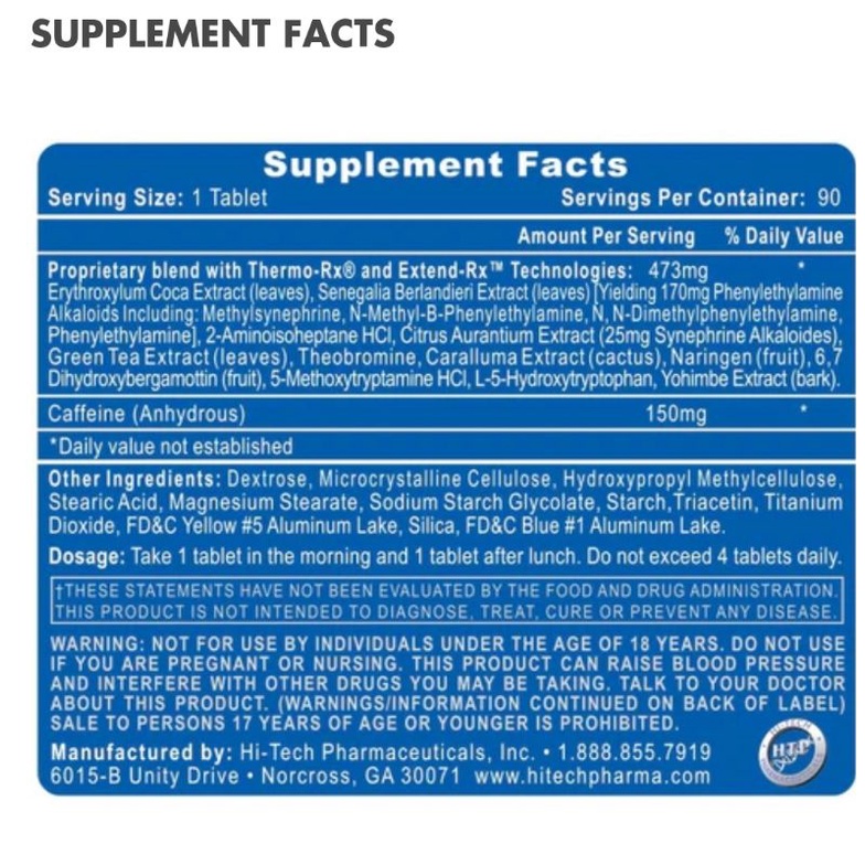 Lipodrene Elite 90 Tablets Fat Burner massx3 ThaiPick