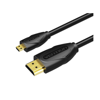 ส่งไวจากไทย Vention สาย Micro HDMI to HDMI สายแปลงภาพ 3D 1080p เหมาะสำหรับแท็บเล็ต พีซี / กล้องวิดีโอ HD / กล้องดิจิตอล