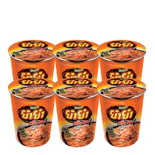 ยำยำคัพบะหมี่กึ่งสำเร็จรูป รสต้มยำกุ้งข้น 60กรัมx6ถ้วย Yum Yum Cup Instant Noodle Tom Yum Kung Creamy Flavour 60gx6Cups