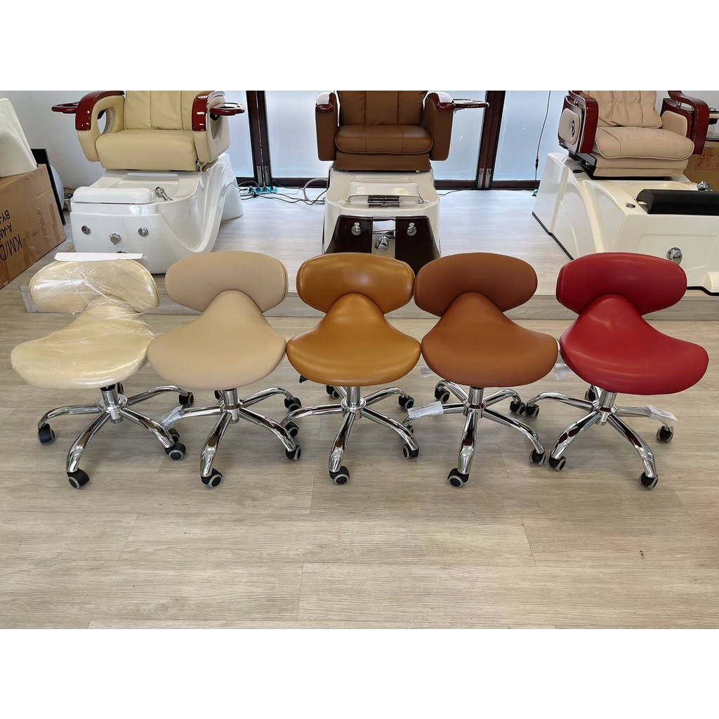 Pedicure chair and Manicure chairเก้าอี้ช่าง ทำเล็บ ทำสปา นั่งสบายมีแนวโค้งซัพพอร์ทหลัง เก้าอี้นวดหน้า สั่ง1ตัวต่อออเดอร