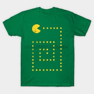 เสื้อยืด พิมพ์ลายเกมอาร์เคด Pac Man แฟชั่นผู้ชายS-5XL