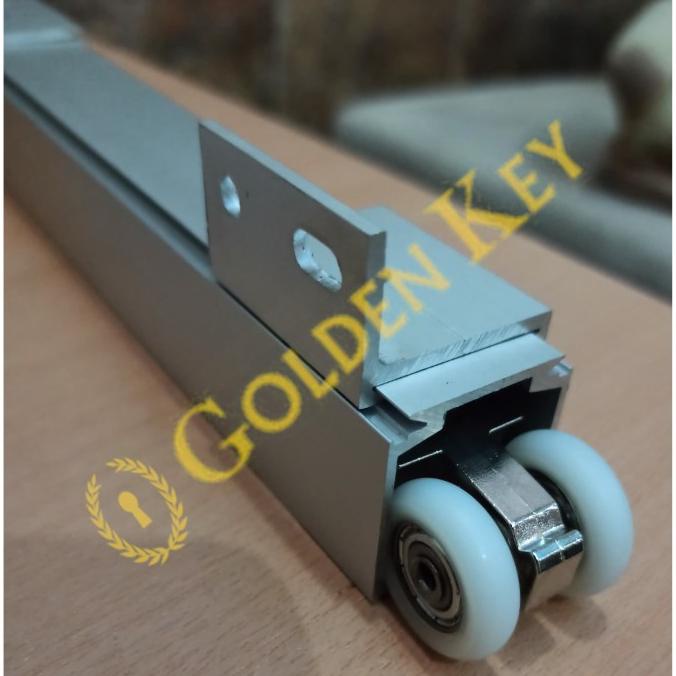 รางประตูบานเลื่อนอลูมิเนียม 200 ซม. 200 ซม. J4 A4 2 เมตร