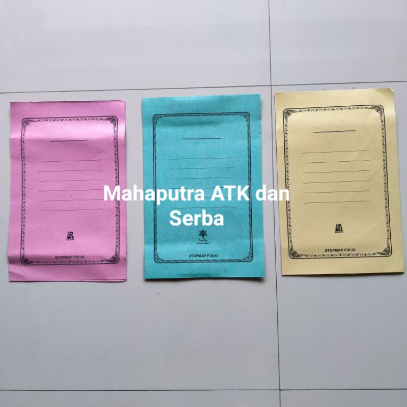 Stop Map Polos Folio Map F4 กระดาษธรรมดา