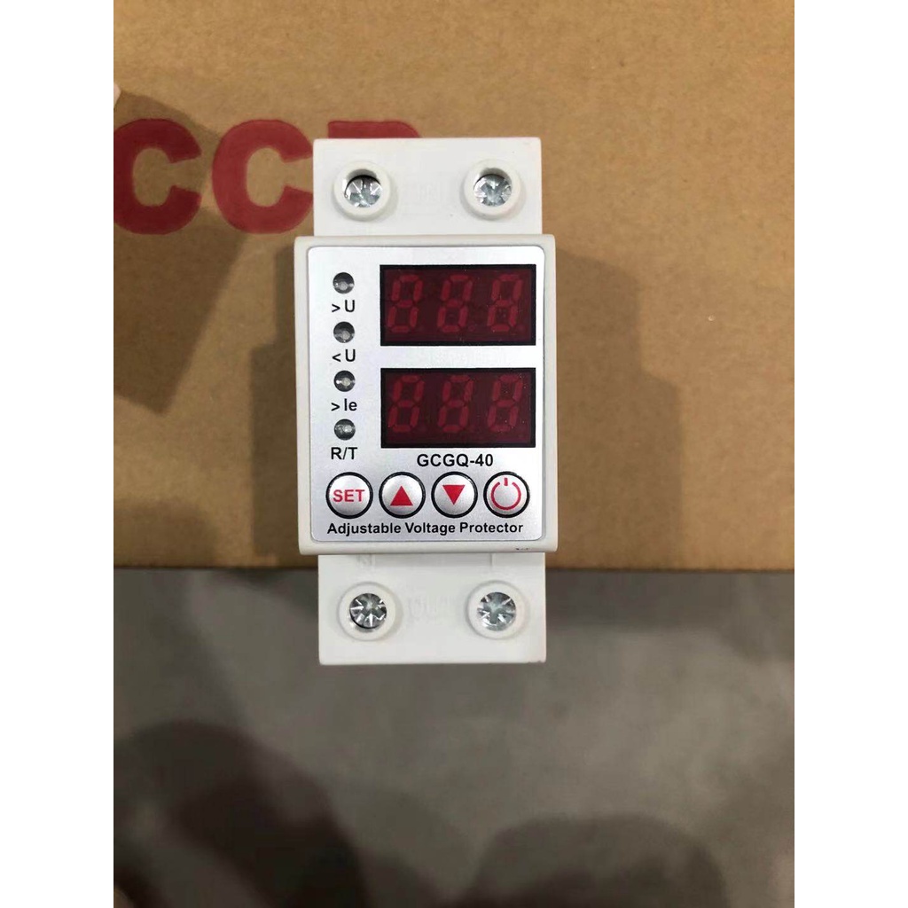 ป้องกันไฟตก ไฟเกิน 40A 63A 230V ปรับตั้งค่าแรงดันสูงต่ำ,ค่ากระแส,หน่วงเวลา เองได้