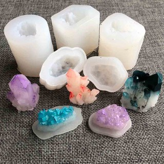 DIY Crystal Cluster Shaped Resin Casting Mold Silicone Epoxy Mould Craft Tool