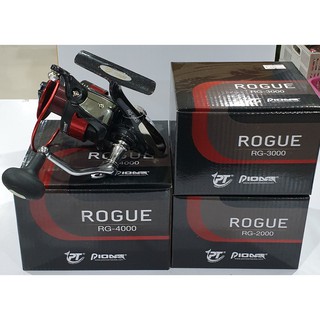 รอกสปินนิ่ง pioneer รุ่น ROGUE เบอร์  RG 1000/ 2000/ 3000/ 4000/ 5000/ 6000 มือหมุนแบบเกลียว / รอกสปิน