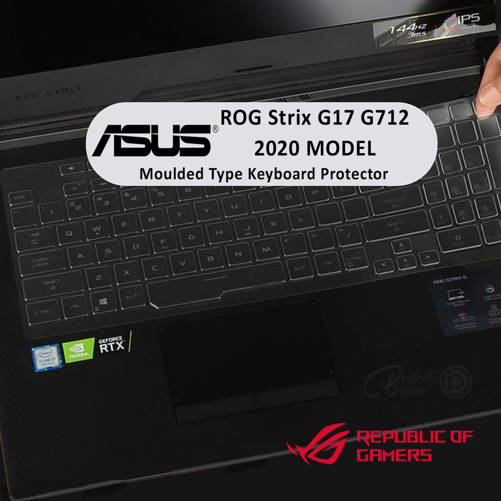 แผ่นซิลิโคนครอบแป้นพิมพ์ สําหรับ Asus ROG Strix G17 G712 G712LU G712LW Scar 17 G732L 17.3 นิ้ว 2020