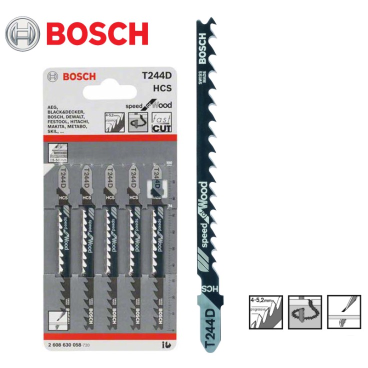 2608630033 ใบเลื่อยจิ๊กซอ ตัดไม้หยาบ ตัดหนา 4-50 มิล รุ่น T111C BOSCH สินค้าเเท้รับประกันจากผู้เเทนจำหน่าย