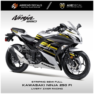 สติกเกอร์ ลาย NINJA 250 FI SEMI LIVERY ZX6R RACING KAWASAKI NINJA FI OLD สําหรับติดตกแต่งรถจักรยานยนต์ พร้อมส่ง