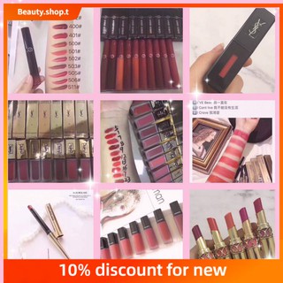 【 Beauty Shop 】    YSL lipstick ลิปสติก lip glaze ลิปเคลือบ lip gloss ลิปมัน