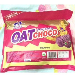 โอ๊ตช็อคโก้ รส มันหวานม่วง OAT Choco  อร่อยมากๆ ขนาด 400 กรัม ( 1 ห่อ)