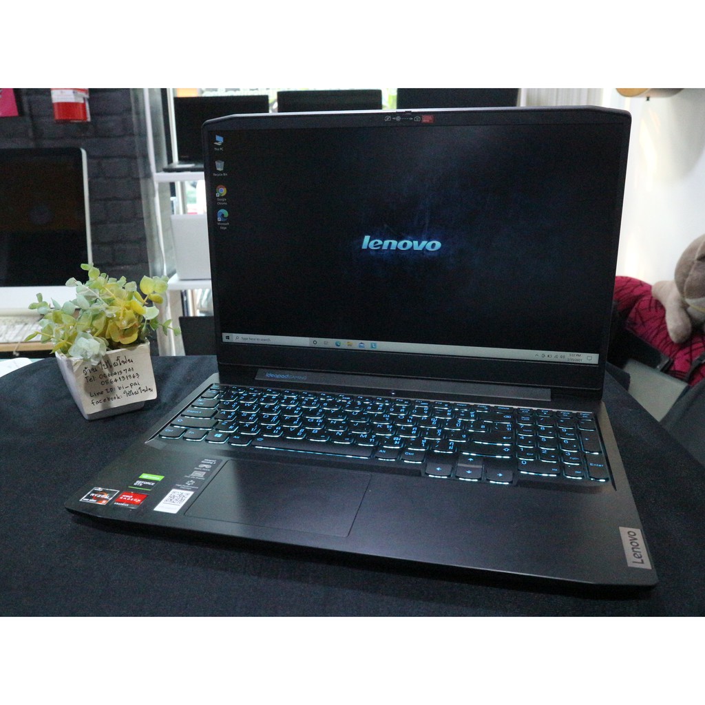 Notebook LENOVO IDEAPAD GAMING 3 RYZEN 5 4600H/GTX1650 มือสอง สวยๆ ประกันถึงปี 22
