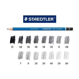 [ยกกล่อง] Staedtler (สเต็ดเล่อร์) ดินสอไม้ทําข้อสอบ Mars Lumograph 100 จำนวน 12 ด้าม