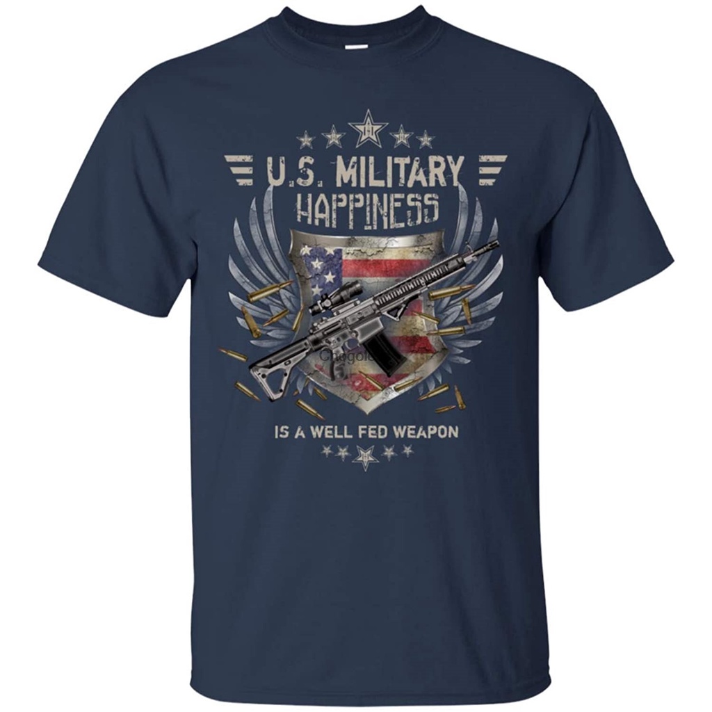 เสื้อยืด พิมพ์ลาย Militarytee Military Happiness Is A Well Fed Weapon ของขวัญที่ดีที่สุด