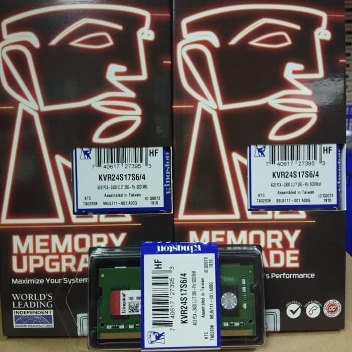 RAM KINGSTON DDR4 4GB PC 21000 / 2666 MHZ SODIMM MEMORY LAPTOP