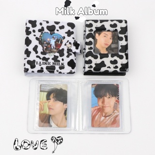 Cow Milk Photo Album MINI 3 inch Album Photocards Holder for Lomo Card Collection