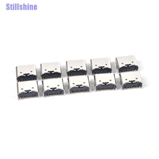 &lt;Shine&gt; อุปกรณ์เชื่อมต่อ Usb 3.1 Type C 6 Pin 10 ชิ้น