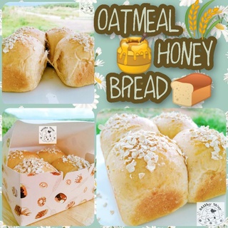 Honey Oatmeal Bread ขนมปังข้าวโอ๊ต+น้ำผึ้ง
ขนมปังคลีน ขนมปังข้าวโอ๊ตเพื่อสุขภาพ หอม นุ่ม แน่น อร่อย สดใหม่ ไร้สารกันบูด