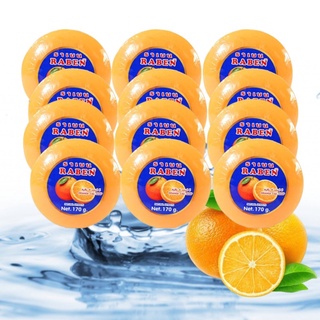 RABEN ORANGE C&amp;E SOAP ราเบน สบู่ส้ม ซีแอนด์อี 12แพ็ค