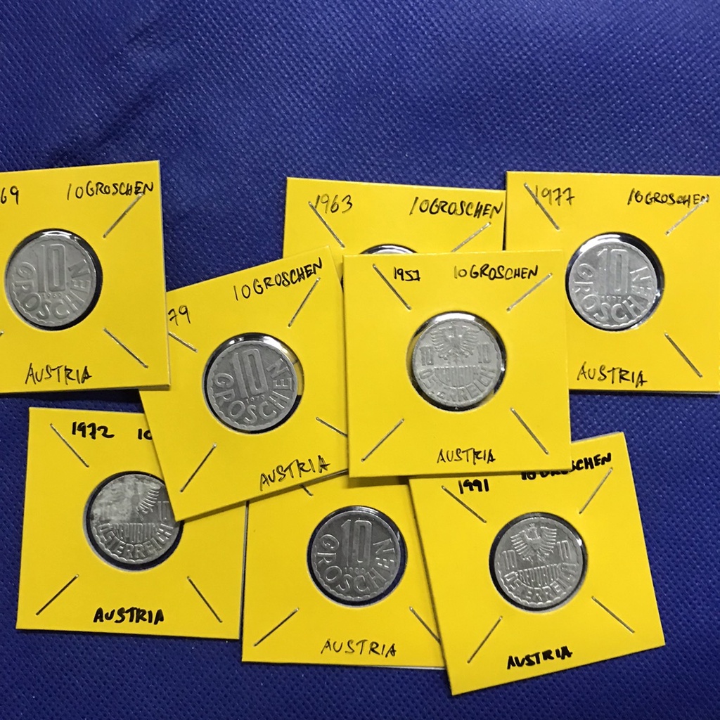 Special Lot No.60248 ปี1957-1991 ออสเตรีย 10 GROSCHEN เหรียญสะสม เหรียญต่างประเทศ เหรียญเก่า หายาก ราคาถูก