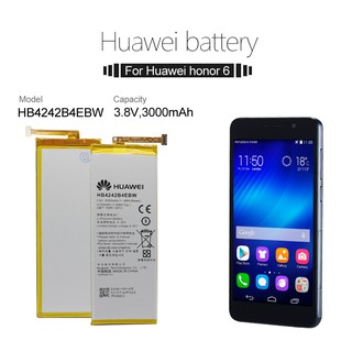 แบตเตอรี่ Huawei Honor 6 Honor 4X H60-L01 H60-L02 H60-L04-L11 Honor 7i Hua Wei โทรศัพท์เดิมแบตเตอรี่ HB4242B4EBW 3000mAh