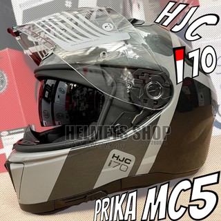 HJC I70 PRIKA MC5 [ เต็มใบ ] [ แว่น 2 ชั้น ] [ นวมถอดซักได้ ] [ กิ๊ฟล็อค ]