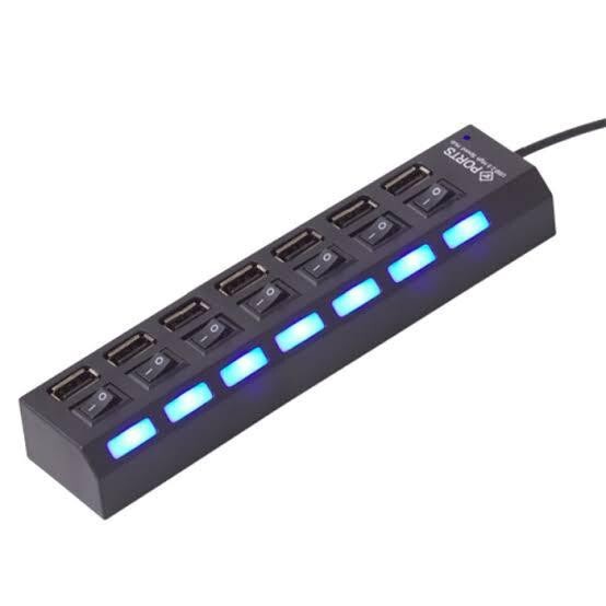 ฮับ USB 7 พอร์ตพร้อมเปิดปิด 4in1 สาย USB 2.0 - ฮับ USB 4in1 - ฮับ USB 4 พอร์ตพร้อมเปิดและปิดสาย USB 