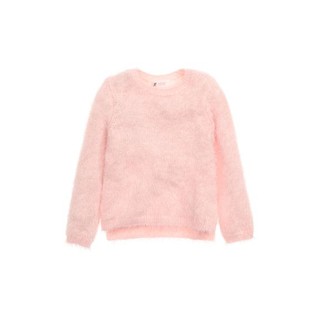 HM Fluffy Jumper เสื้อกันหนาว แบบสวม ผ้า knitted เนื้อยืด มีกลิตเตอร์ และขนตุ๊กตานุ่มๆ ในเนื้อผ้า